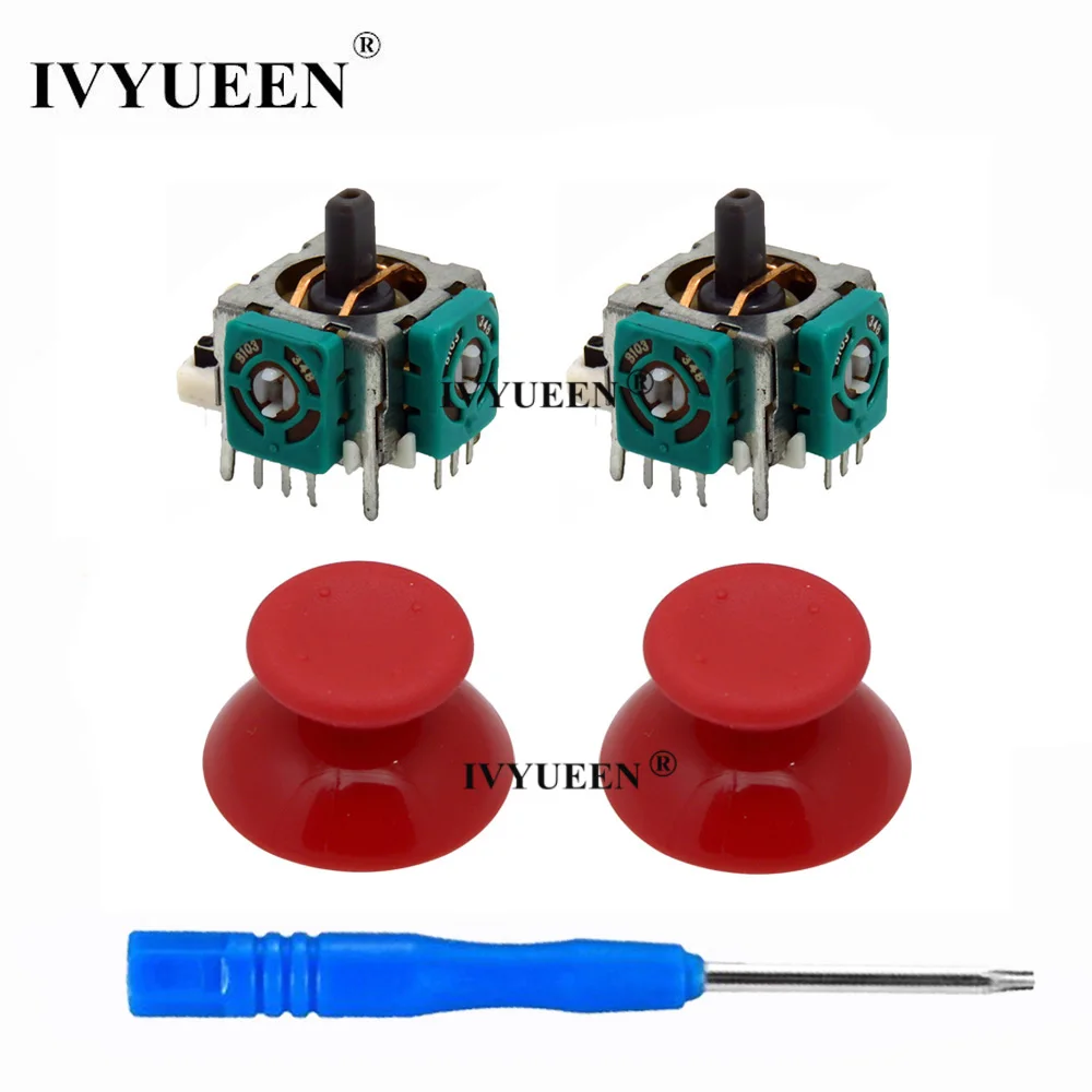 IVYUEEN 2 шт. 3d аналоговые стики искусственная рукоятка + стика колпачок для Microsoft Xbox