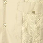 Мужская Легкая плиссированная рубашка Guayabera премиум класса с вышивкой, Пляжная рубашка в мексиканском и карибском стиле с короткими рукавами для свадьбы, 2XL