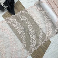 quality gorgeous stretch lace trim diy lingerie sewing crafts embroidered pale dogwood elastic lace fabrics for bra accessories