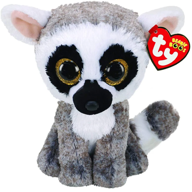 

Ty Linus The Lemur Plush Animal Toys Stuffed Monkey Doll Gift 15cm