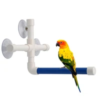 foldable bird toy parrot bath shower standing platform cockatiel toys budgie macaw perch parrots bird rack cage for pets