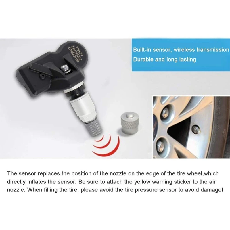 4 шт. автоматически распознаваемая система контроля давления в шинах TPMS для BMW 5 6 7