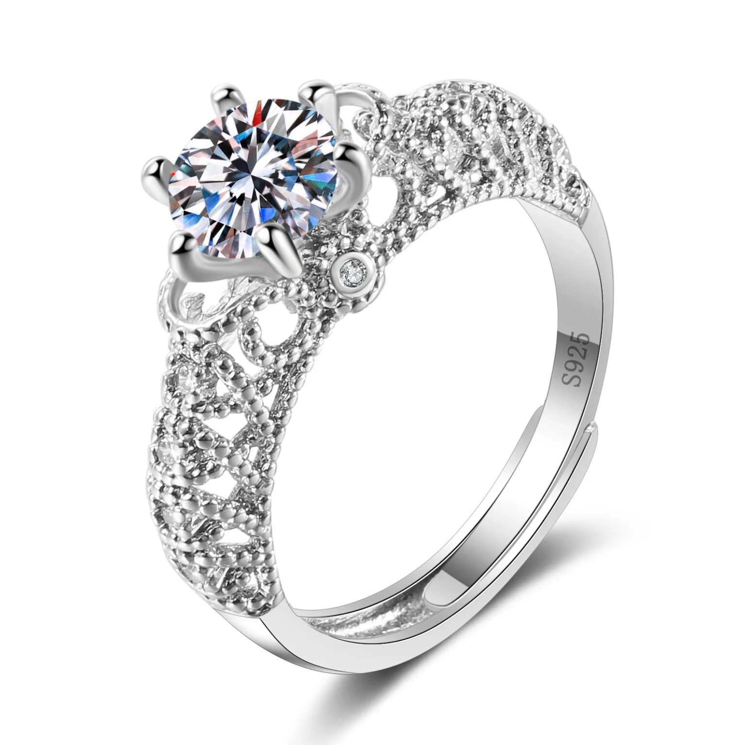 

Hot selling European and American style Baolan zircon ring Fashion creative ladies hand jewelry custom ring