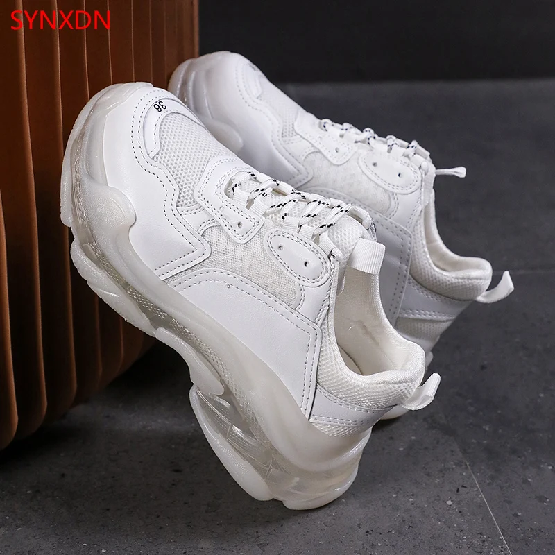 

Кроссовки женские из натуральной кожи, на массивной воздушной подушке, 2021