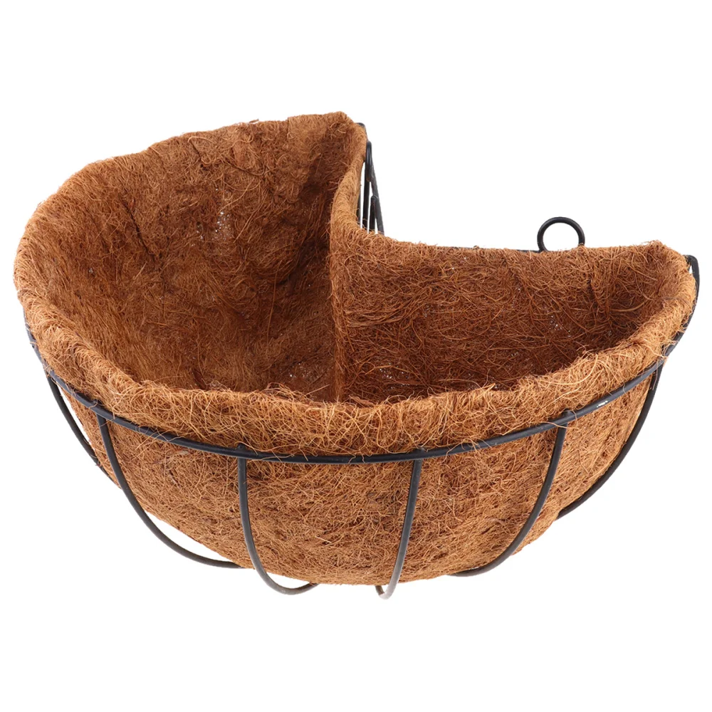 

Corner Hanging Balcony Iron Art Coconut Palm Hanging Basket Flowerpot Flower Basket Planters Balcony Flower Holder