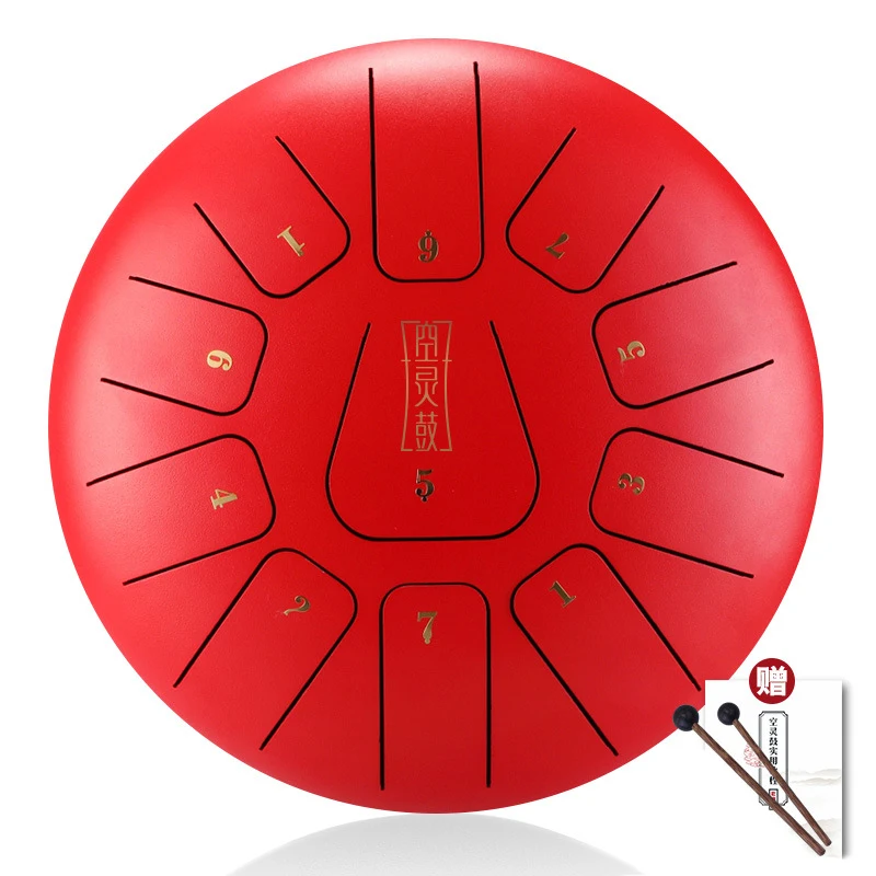 Барабан hlру со стальным языком 8 дюймов Танг-барабан волшебный 11 заметок Тон F