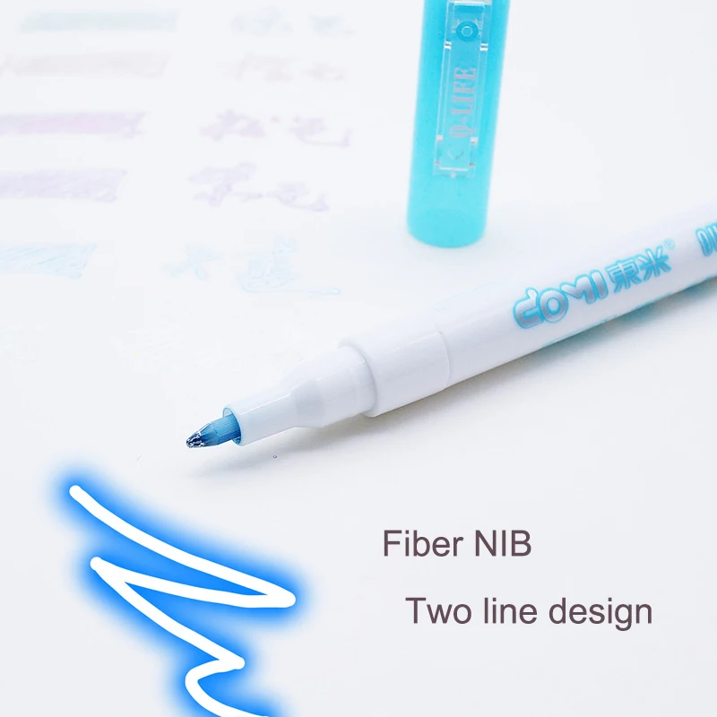 

8Pcs/Set Double Liner Outline Pen Writing Drawing Pens Stationery Hogard