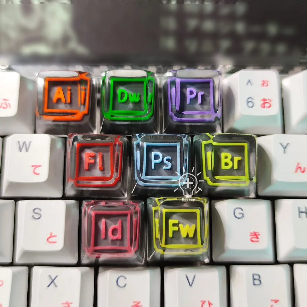 

1 pc Handmade Resin keycaps For Mx Switches Mechanical Keyboard ,Personality Design Transparent resin key Cap