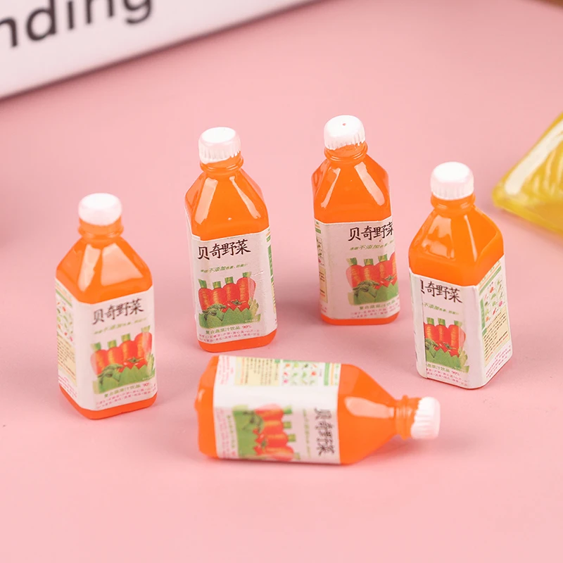 

5 шт. 1:12 кукольный домик температура фруктовый сок напиток модель кухонные аксессуары игрушки для детей Подарки