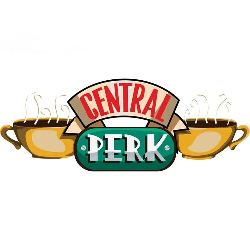 

Car Stickers, Motorcycle Decals for Central Perk Graffiti Decorative Accessories,to Cover Scratches Waterproof PVC.13cm X 5cm