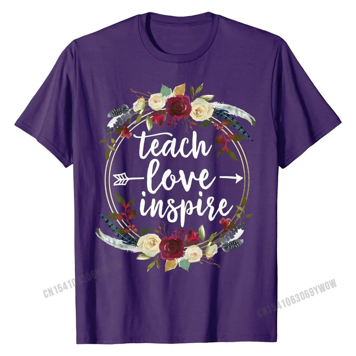 Научите любовь Inspire учитель преподавания удовлетворение день недели футболка