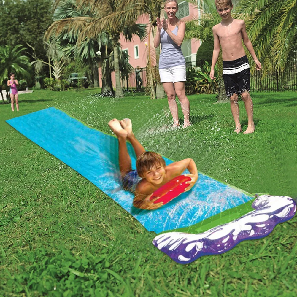 

Summer Water Games Water Slide Outdoor Waterproof Water Slide Tarp For Children Outdoors Lawn Backyard Have Fun