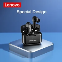 lenovo qt82 wireless bluetooth 5 0 earphone touch control earbuds hifi stereo 9d sound sport headphone with mic ipx5 waterproof