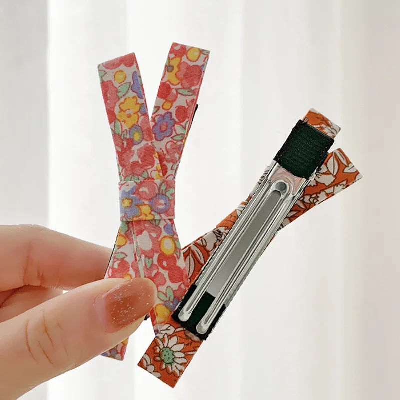 Horquillas con estampado Floral para ni&ntilde;a, pinzas para el pelo para beb&eacute;, conjunto de accesorios para el cabello para ni&ntilde;os peque&ntilde;os, herramientas de peinado, pasadores-5