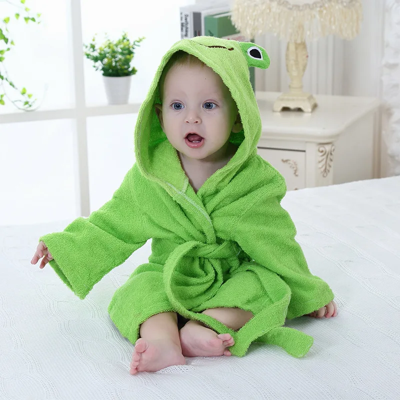 

Lovely animal baby bathrobe baby headscarf bathrobe absorbent bathrobe baby animal hooded bath towel lovely pajamas Nightgown