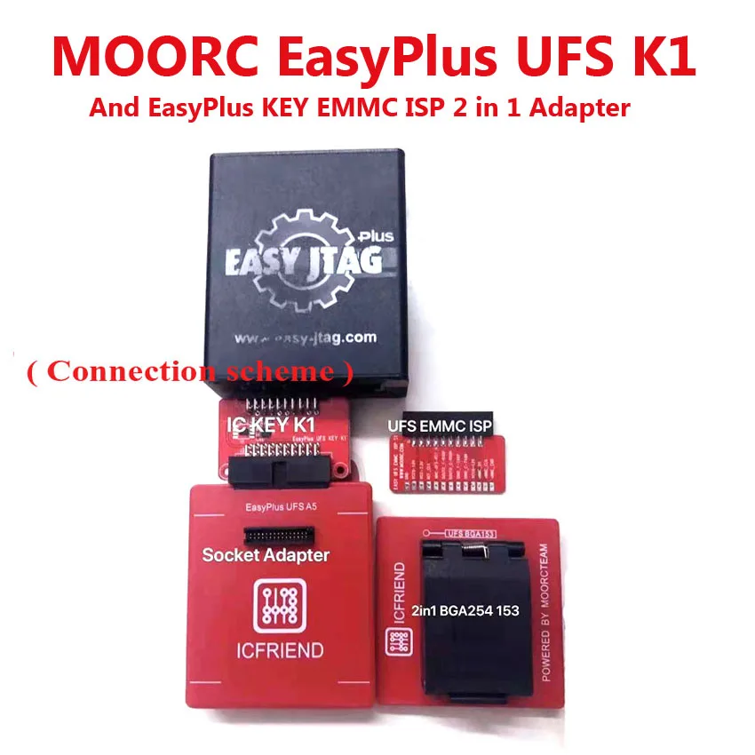 Адаптер Easyplus UFS key EMMC ISP 2 в 1 поддержка стандартного блока адаптер инструмента