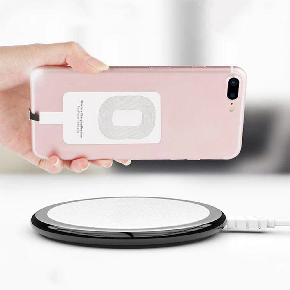 Беспроводной приемник Qi для зарядки iPhone 7 6s Plus универсальное быстрое зарядное