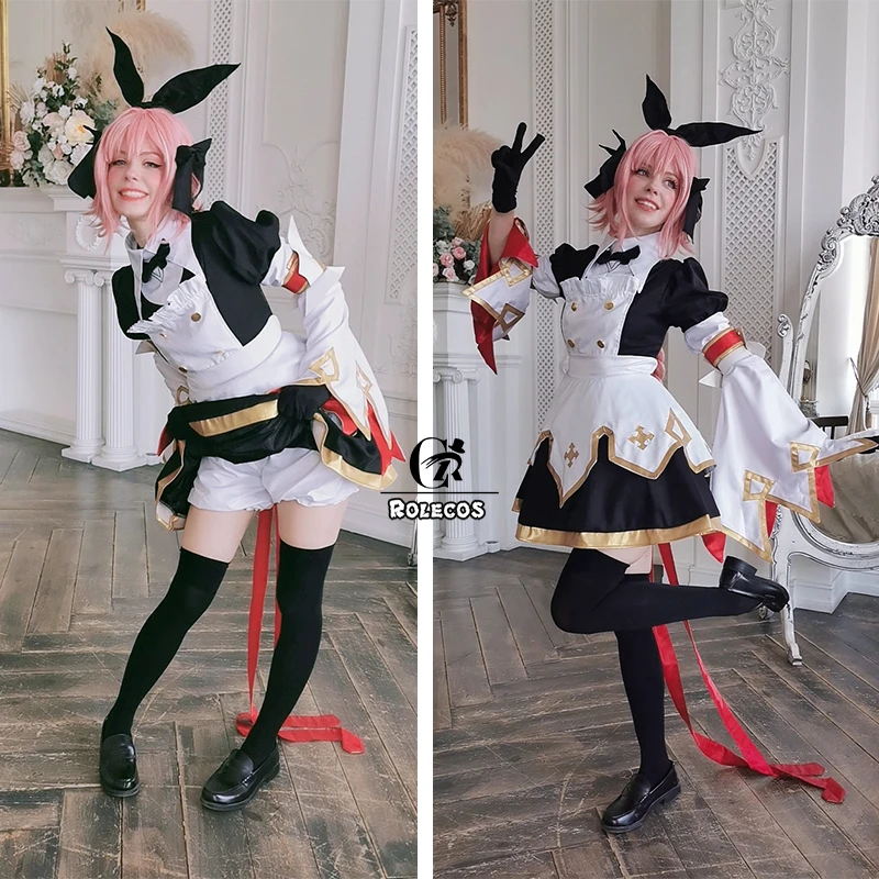 Костюм для косплея ROLECOS FGO Saber Stage 3 костюм Astolfo женский с носками|Игровые костюмы| |