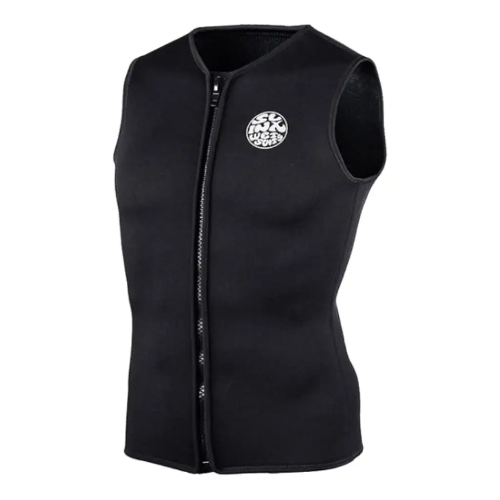 

Men 3mm Neoprene Wetsuit Top Warm Vest Sleeveless Surf Surfing Diving Suit Water Scuba Snorkeling Spearfishing
