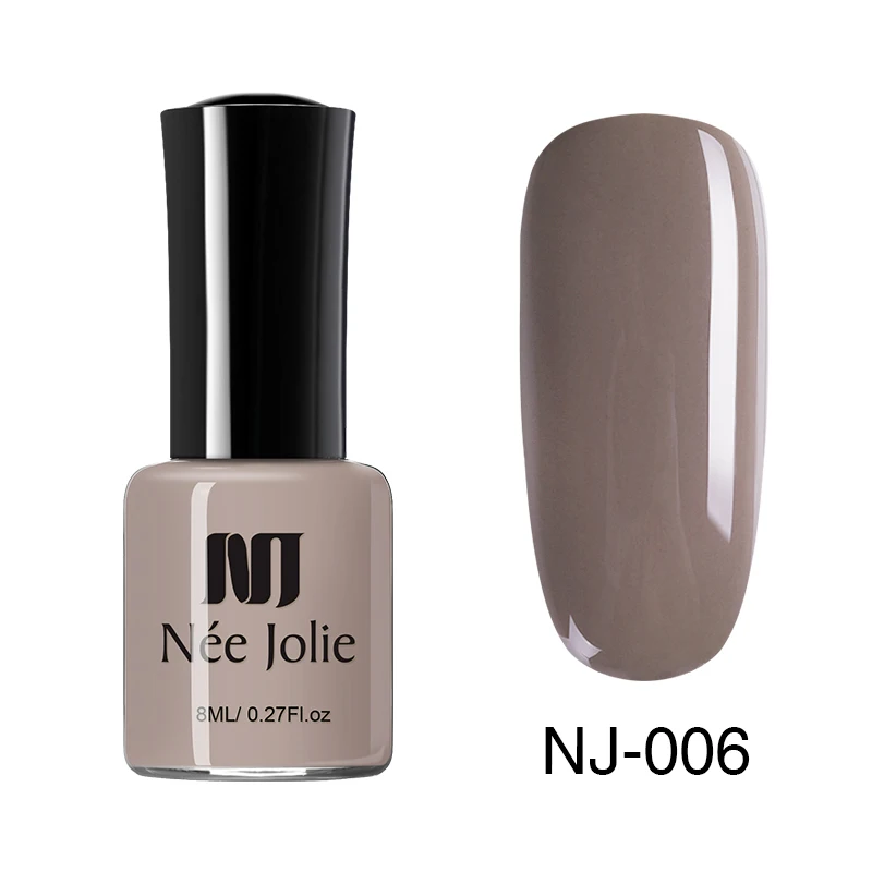 NJP-06 NEE JOLIE 8 мл Лак для ногтей чистая серия лак для ногтей Блестящий зеркальный матовый эффект лак для ногтей 66 цветов - Цвет: NJP-06