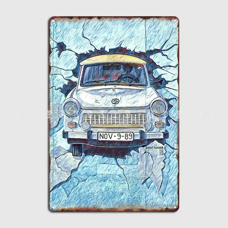 

Постер на стену «Восточная боковая Галерея», Берлин, металлический постер на стену, украшение для вечеринки, гаражное украшение, настенные ...