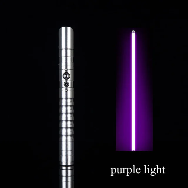 SilverHD purple Светильник Jedi Sith, металлический меч, лазерный маскарадный светильник, сабельные игрушки, светящийся подарок для детей, светильник для улицы, креативные войны, игрушки, палка, меч - Цвет: SilverHD purple