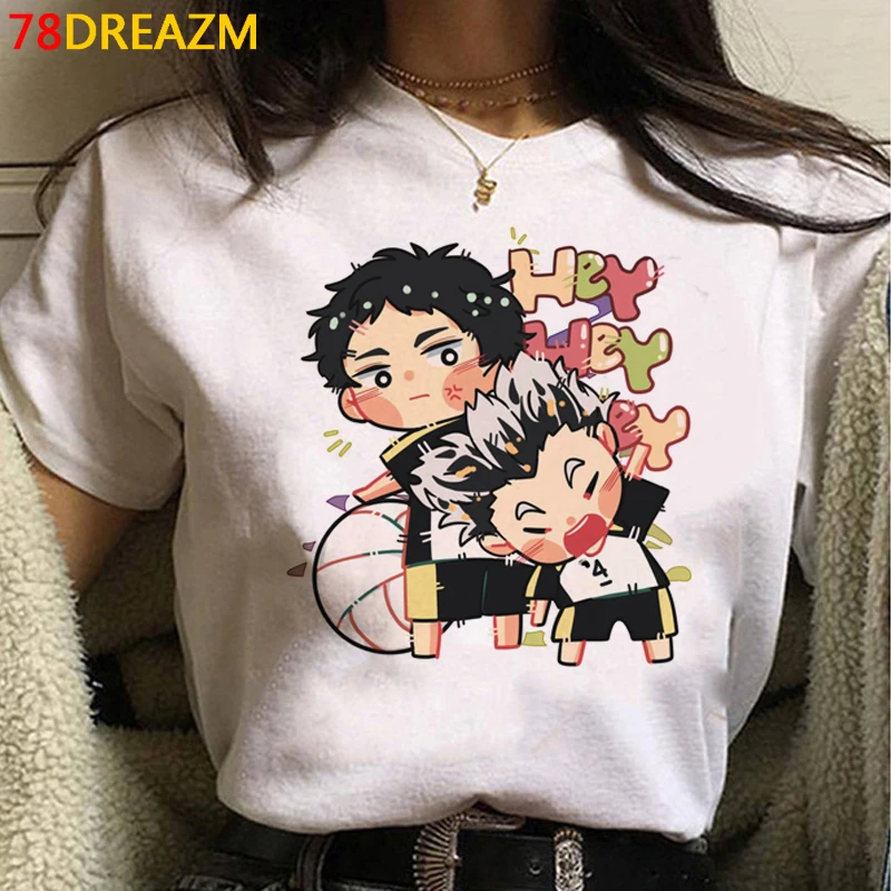 

Футболка Oya Haikyuu, Мужская футболка ulzzang, одежда для пары, Винтажная Футболка