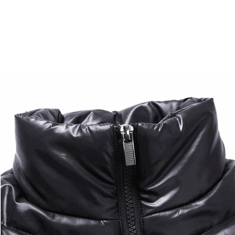 

E-BAIHUI Winter Jackets Men's Plus Size Coat Cotton Padded Jacket Black Warm Parkas Hombre Stand Collar Casual Coat 5XL L298