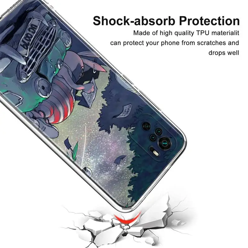 

Transparent Cover Prison Rabbit Anime For Xioami Redmi Note 10 10S 9T 9S 9 8T 8 7S 7 6 5A 5 4X 4 Pro Max Phone Case