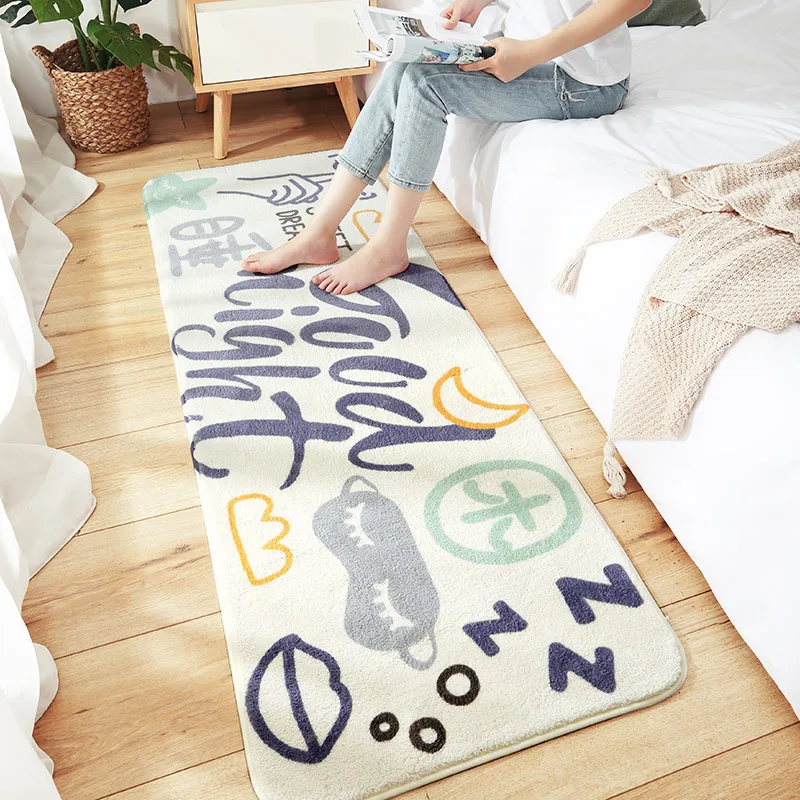 bedroom carpet thick lamb wool childrens room bedside mats living room sofa anti slip mat washable door mat 60x180 free global shipping
