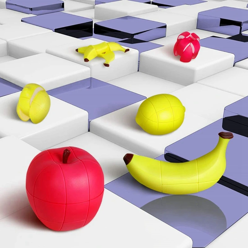 

Puzzle Fruit 2X2X3 Unequal Special Cute Shape Toys Square Professional Educational Cubo Magico Toys