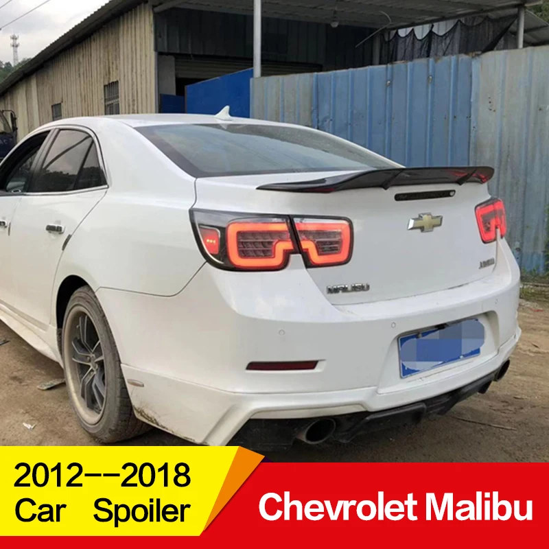 Используется для Chevrolet Malibu спойлер 2012 13 14 15 16 17 18 19 лет глянцевое углеродное волокно/FRP заднее крыло R стиль аксессуары для автомобиля refitt