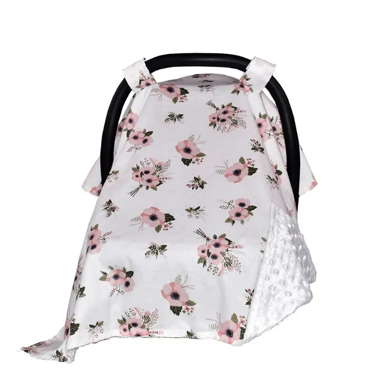 

Baby Car Seat Blanket Cover Newborn Soft Safety Car Seat Canopy Nursing Cover
