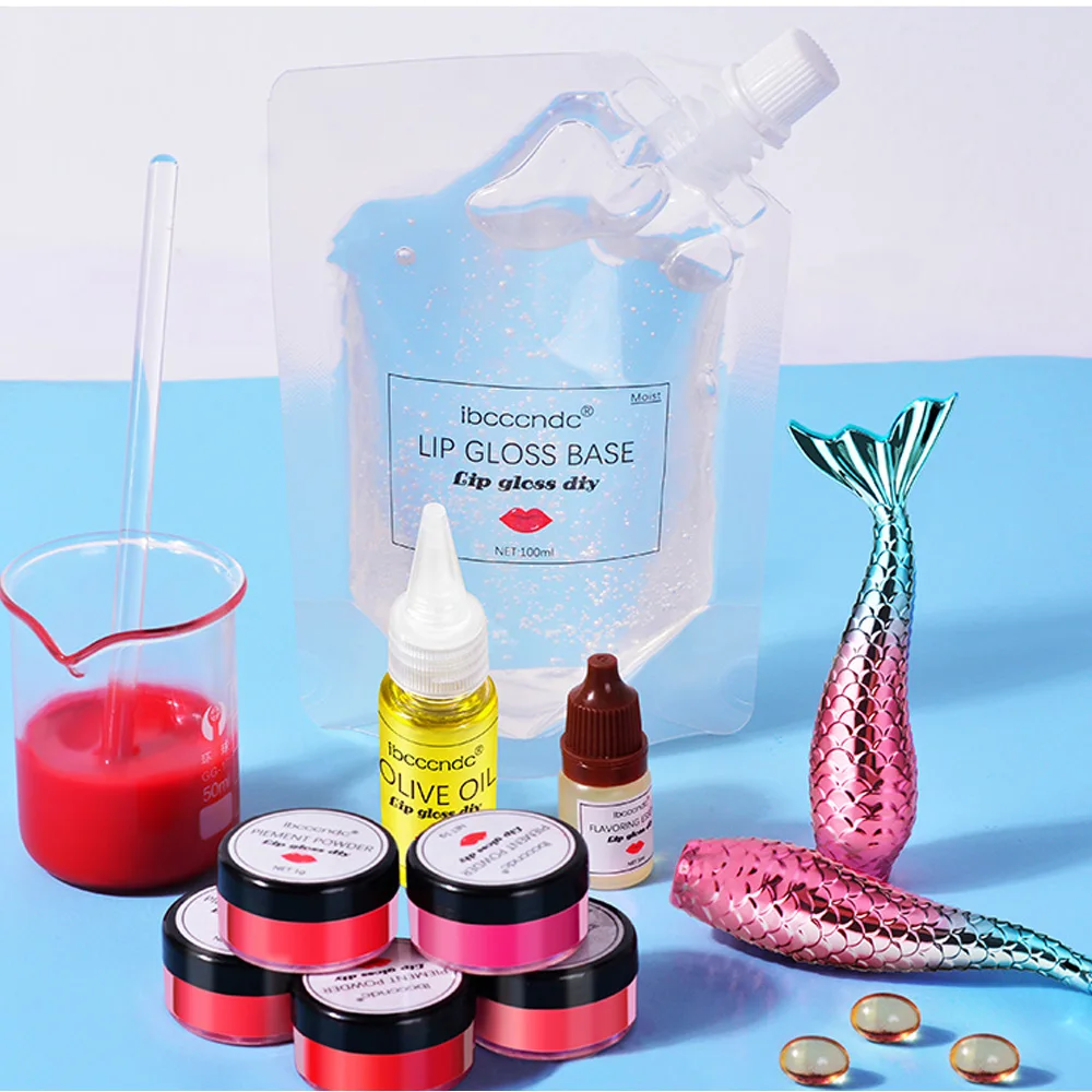 

Набор для самостоятельного нанесения прозрачного блеска для губ, базовый гель, Увлажняющая помада, материал, гель для самостоятельного изг...