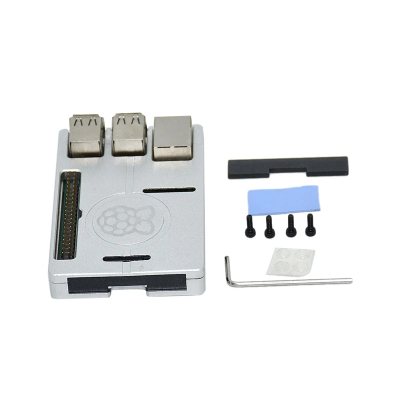 Ультратонкий чехол с ЧПУ из алюминиевого сплава для Raspberry Pi 3 Mode B3 металлическая