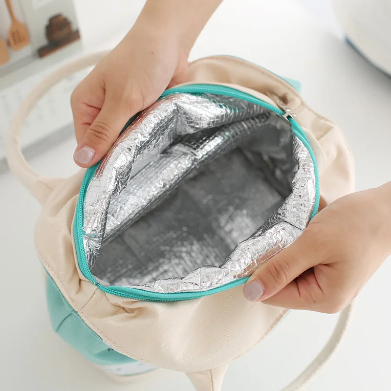 Водонепроницаемая холщовая свежесть изоляция сумка для ланча женщин и детей