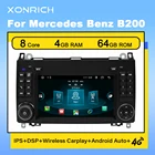 Carplay 4 Гб 64 ГБ Android 11 автомобильное радио для Mercedes Benz B200 Sprinter W906 W639 AB Class W169 W245 Viano Vito радио GPS Navi DSP