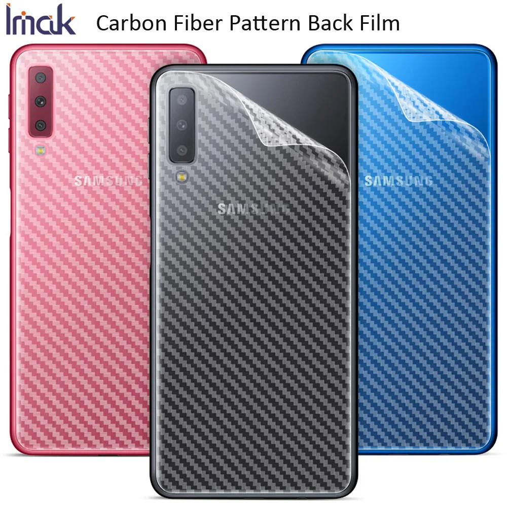 IMAK Защитная пленка для задней панели из углеродного волокна Samsung Galaxy A7 2018 |
