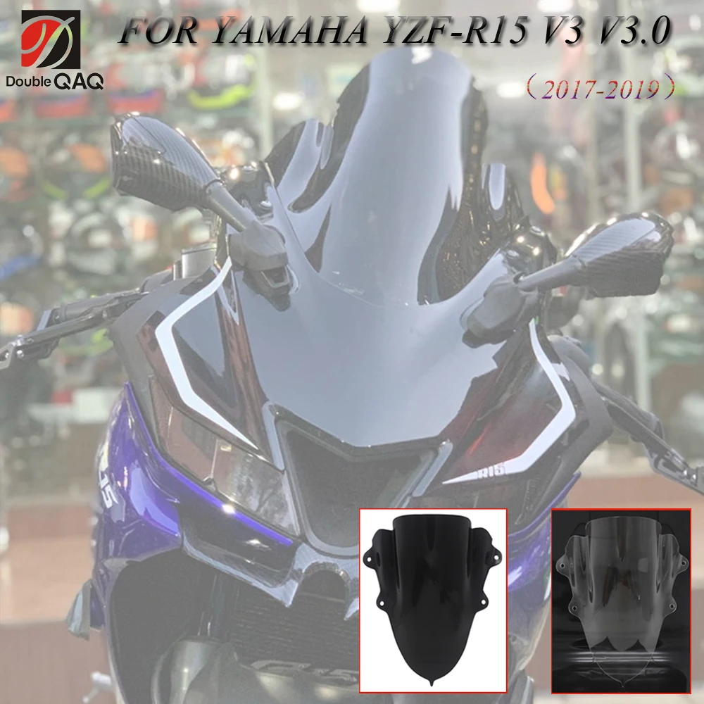 Лобовое стекло для мотоцикла передний экран YAMAHA YZF R15 v3 v3.0 2017 2018 2019 2020|Накладки и