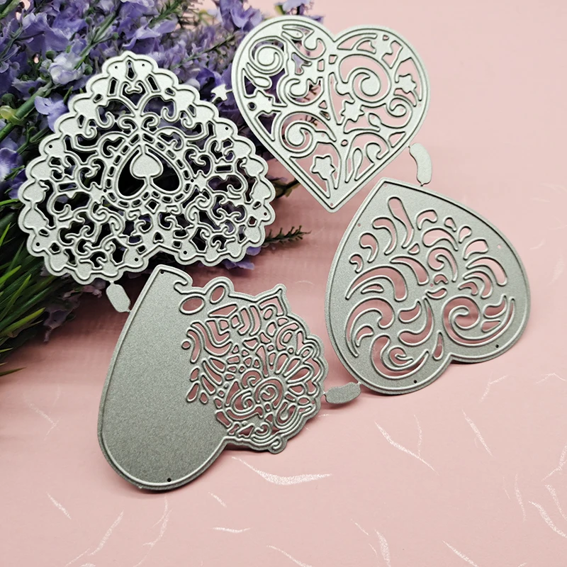 

4PCS/lot Loves Metal Cutting Dies Stencil Die Cut Scrapbooking Craft Stamps
