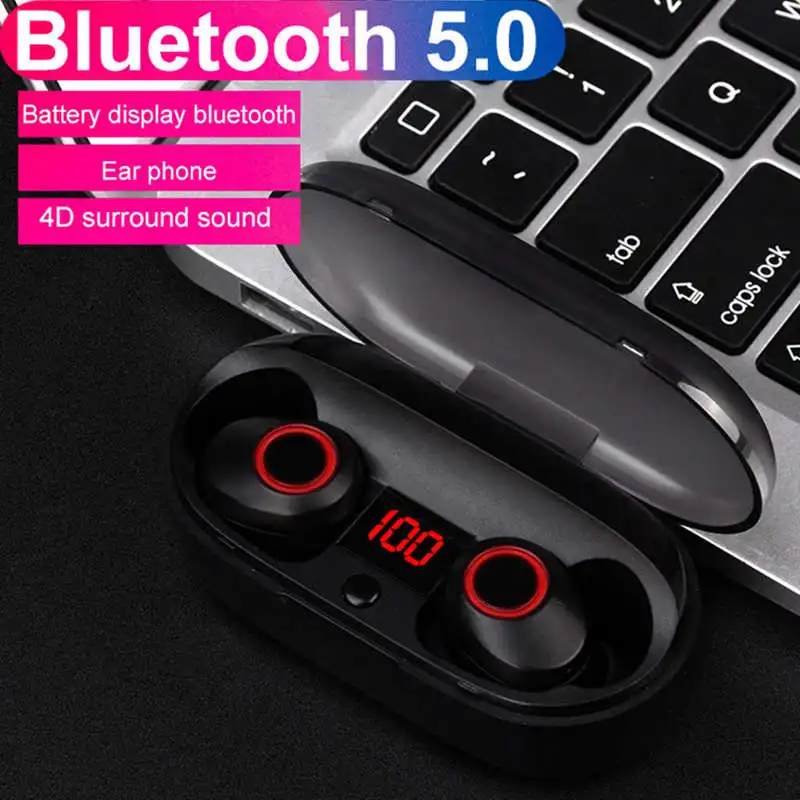 J29 Bluetooth 5.0 Tws Battery Display Mini Wireless Ear Buds Twins Earphone Headphones With Case Hands Free | Электроника
