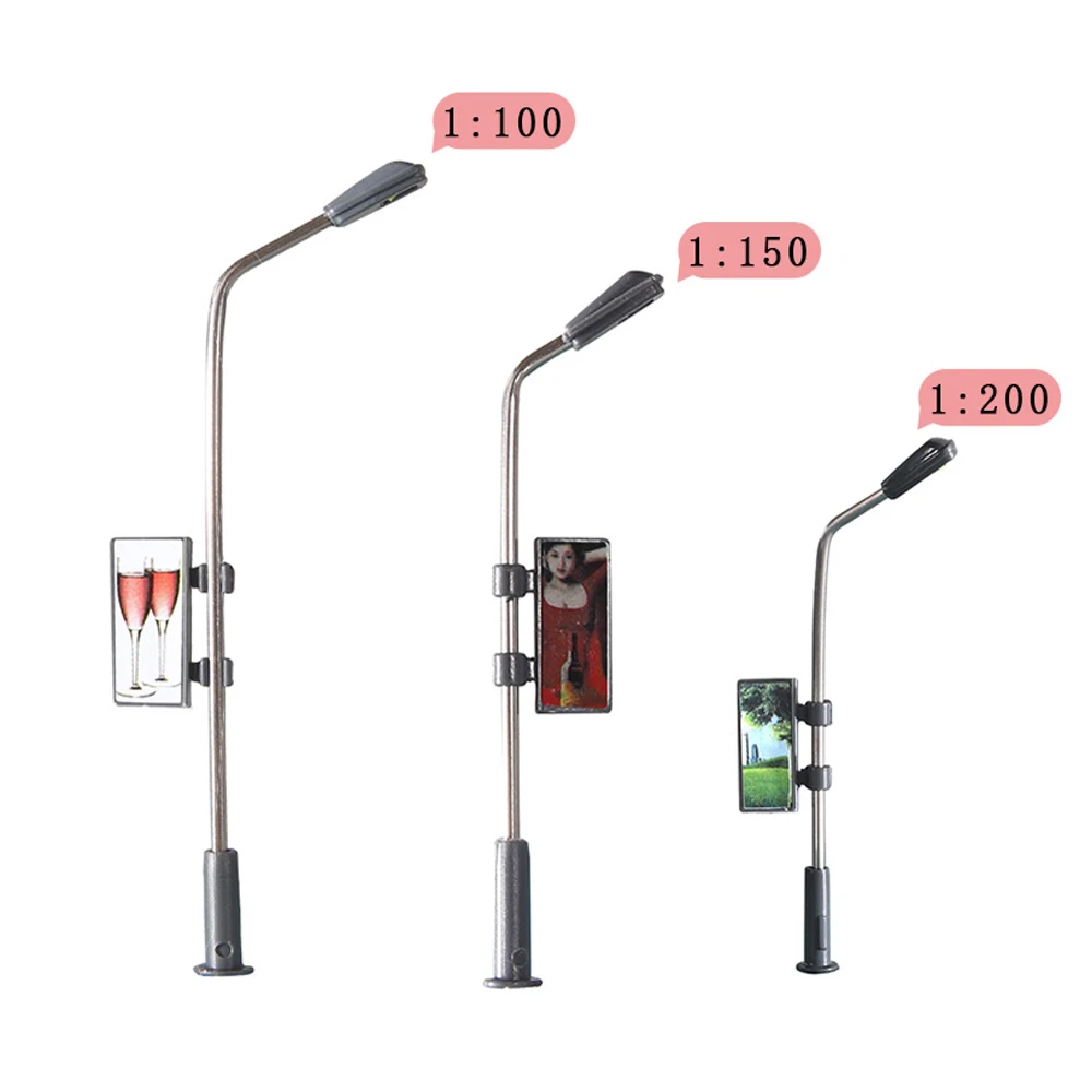 Модель уличной лампы в масштабе N 20 шт. железнодорожная лампа для строительства