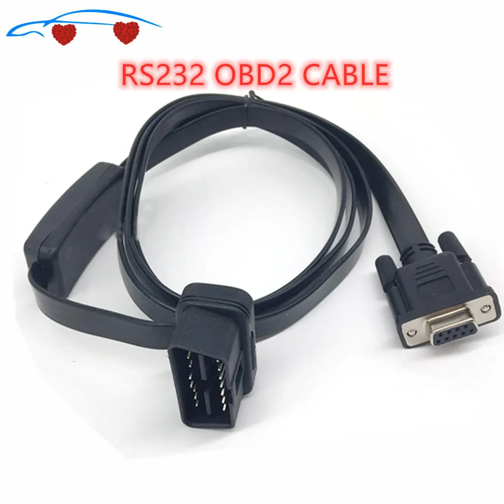2020 Obd инструмент 16PIN к DB9 последовательный RS232 OBD2 кабель с переключателем