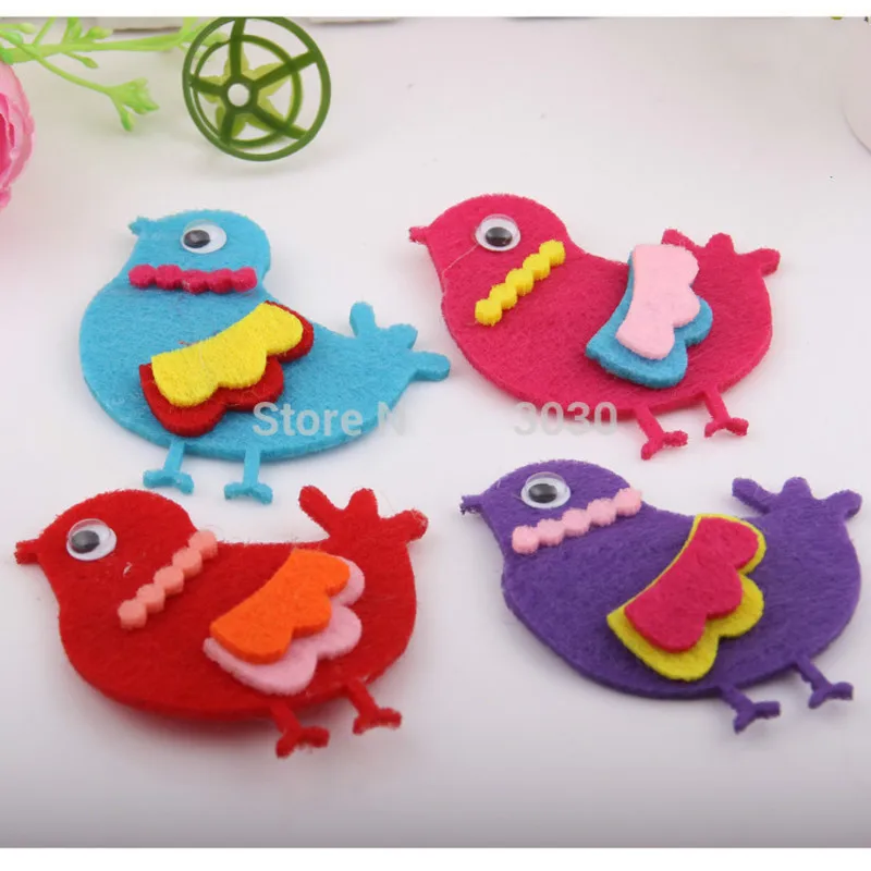 Детская заколка для волос с милым мультяшным птичьим орнаментом заколки ручной