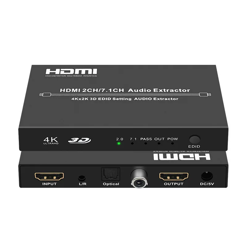 

HDMI-разветвитель с toslik spdif 4K HDMI аудио-разветвитель экстрактор HDMI в HDMI toslink аудио преобразователь разветвитель для устройства 4K UHD