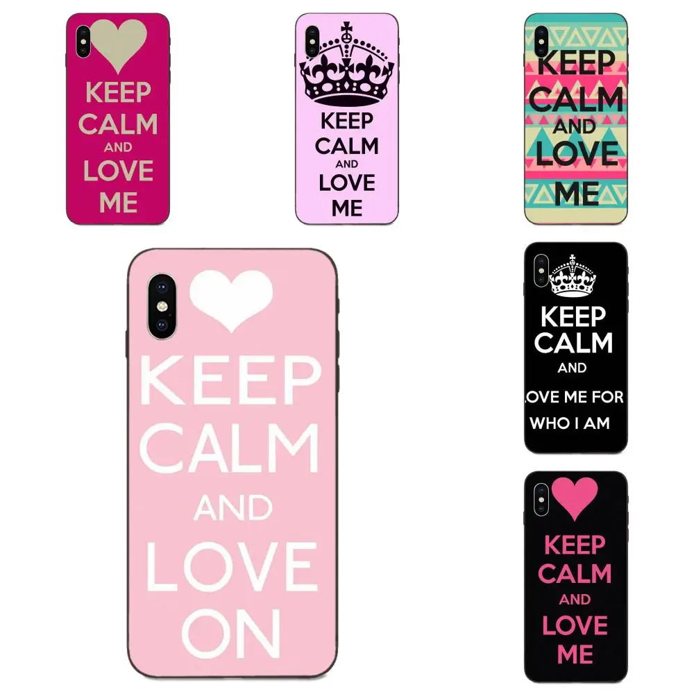 ТПУ сотовый телефон Keep Calm And Love Me style для huawei nova 2 2S 3i 4 4e 5i Y3 Y5 II Y6 Y7 Y9 Lite Plus Prime Pro 2017 2018