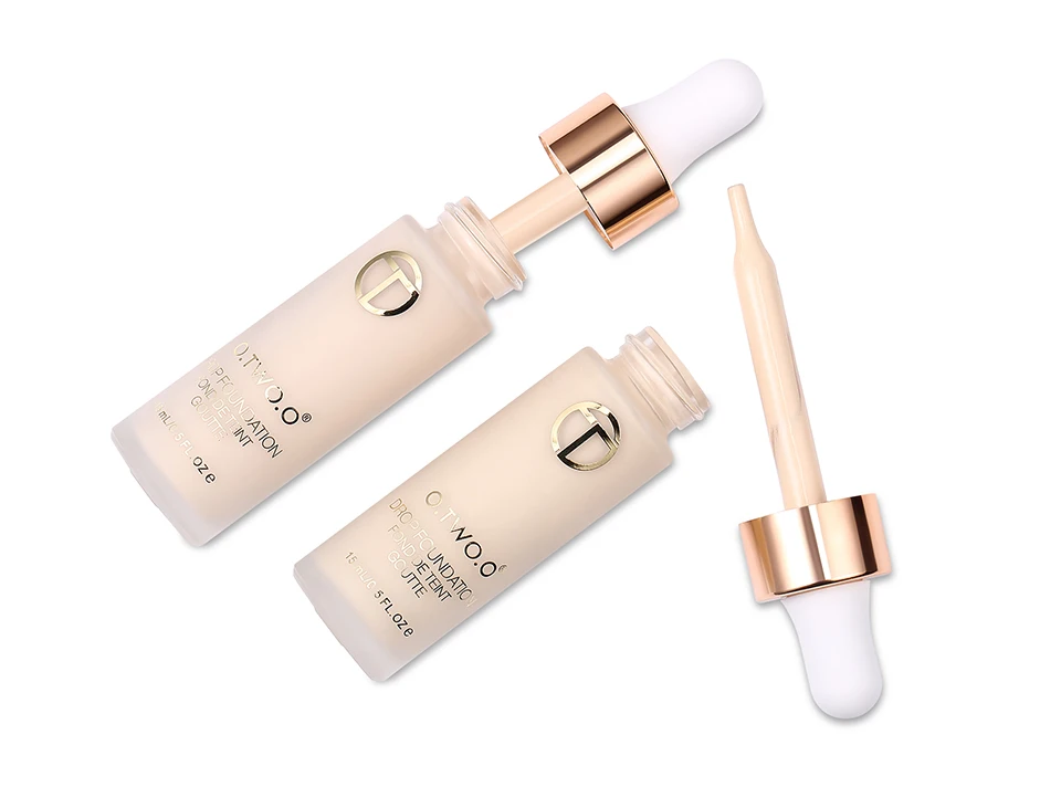 O.TWO.O Foundation 15ml Matte Long Lasting Full Concealer Foundation Makeup Liquid Cream Natural Base Make Up