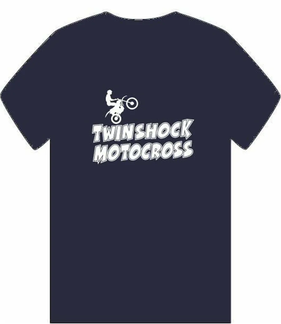 Twinshock Мужская футболка для мотокросса Sml-3Xl Mx Moto X Cool Classic Твин шок велосипед из