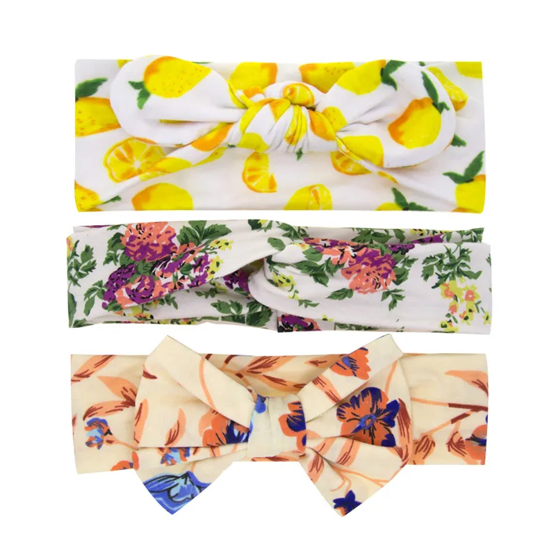 Комплект из 3 предметов комплект с бантиком эластичные повязки на голову для