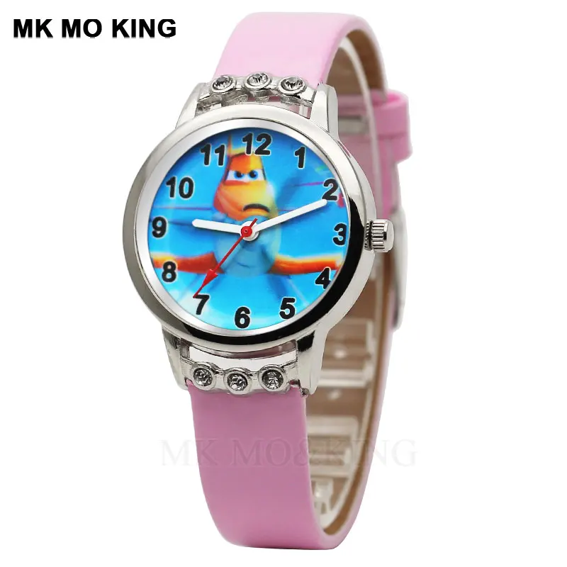Новинка 2021 детские часы новые 3D кварцевые для мальчиков суперсамолет мультяшный